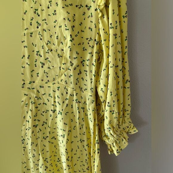 Revolve Faithfull The Brand Edwina Mini Dress La Fica Floral Print Ruffle Size 6 - Picture 6 of 10